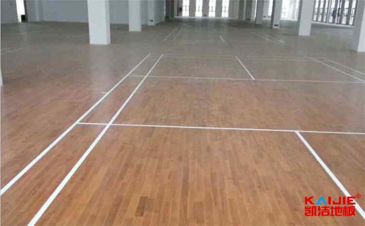 海口企口籃球地板施工技術