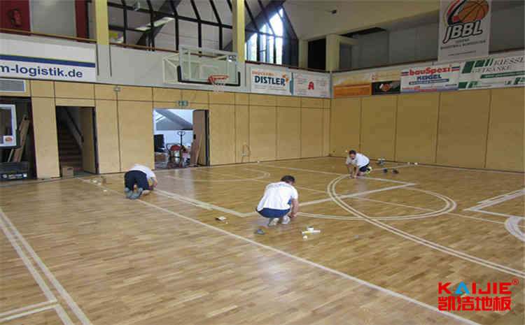 柞木NBA籃球場木地板廠家報價表