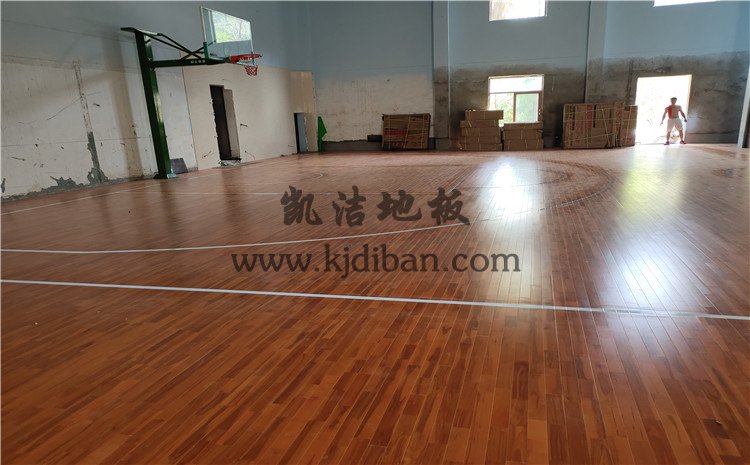 勞研科技有限公司籃球館實木運動地板案例—凱潔實木運動地板廠家